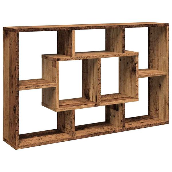 vidaXL Sieninė lentyna Old Wood 85x16x52,5 cm Inžinerinė mediena