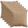 vidaXL Pagalvėlės užvalkalas 6 vnt. HOUTEN Ruda 30 x 30 cm mančester