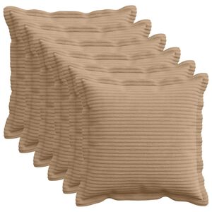 vidaXL Pagalvėlės užvalkalas 6 vnt. HOUTEN Ruda 30 x 30 cm mančester