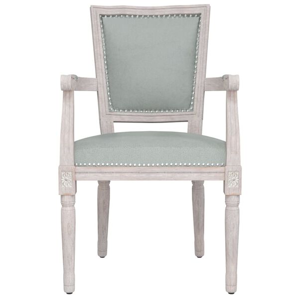 vidaXL Valgomojo kėdė, &scaron;viesiai pilkos spalvos, aksomas