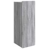 vidaXL Prie sienos montuojama spinta Pilka Sonoma 33 x 34,5 x 94 cm