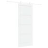 vidaXL Slankios durys 83 x 211 cm Apdirbta mediena Balta
