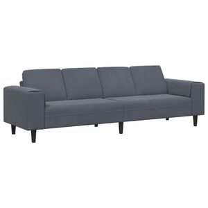 vidaXL Svetainės sofa Tamsiai pilka 250 x 77 x 76 cm