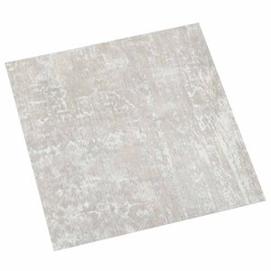 vidaXL Grindų lentos Baltas ir medis 5,11 m&sup2; 55 vnt. PVC