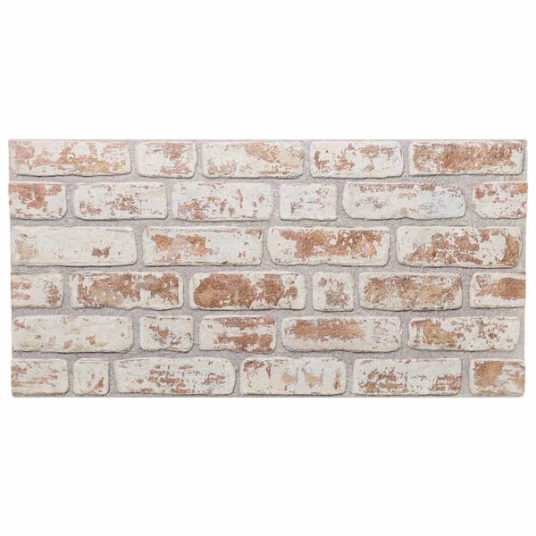 vidaXL 3D Sienų plokštės, 10vnt., raudonos ir baltos, 100x50cm, EPS