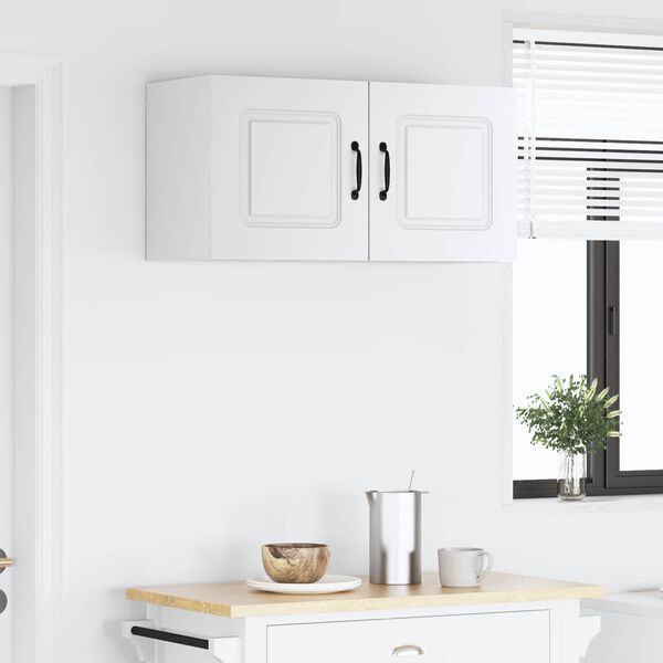 vidaXL Virtuvės spintelė Kalmar Balta 80 x 31 x 40 cm Apdirbta mediena