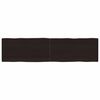 vidaXL Stalvir&scaron;is, tamsiai ruda, 160x40x(2-6) cm, medienos masyvas