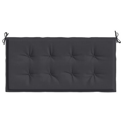 vidaXL Sodo suoliuko pagalvėlė, juodos spalvos, 120x50x3cm, audinys