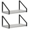 vidaXL Sieninės lentynos 2 vnt. Betono pilka 30 x 16 x 15,5 cm
