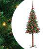 vidaXL Lieknas Kalėdų eglutė Žalia 150 cm PVC ir kietasis pu&scaron;ų medis