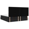 vidaXL Lova su daiktų laikymo vieta ir čiužiniu Juoda 200 x 200 cm