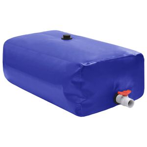 vidaXL Vandens talpa su čiaupu, sulankstoma, 100l, PVC