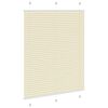 vidaXL Plisuotas Blind Cream 105x100 cm Audinio plotis 104,4 cm