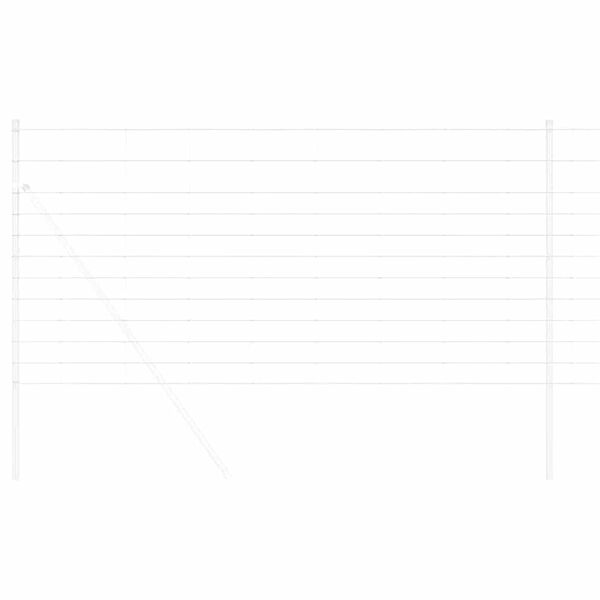 vidaXL Ganyklų tvora Sidabro 50 x 1,2 m Galvanizuotas plienas