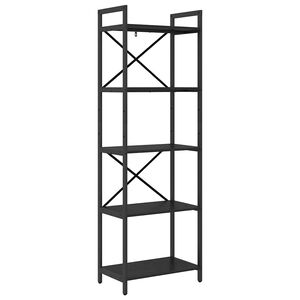 vidaXL Knygų lentyna 5 auk&scaron;tų 56 x 34 x 171 cm Apdirbta mediena