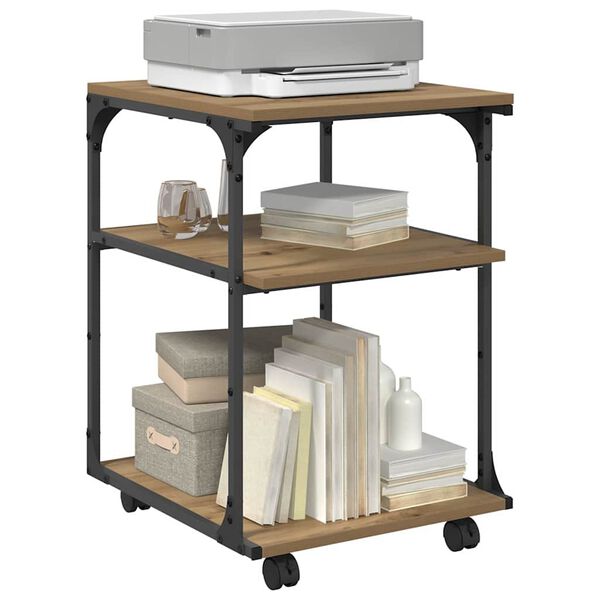 vidaXL Spausdintuvo laikiklis Amatininkų ąžuolas 43 x 48 x 64 cm