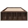 vidaXL Lovos rėmas, rudos ąžuolo spalvos, 100x200cm, apdirbta mediena