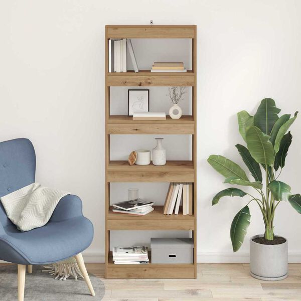 vidaXL Knygų spinta artisano ąžuolo 60 x 30 x 166 cm Apdirbta mediena