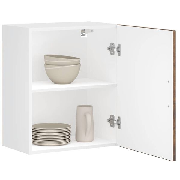 vidaXL Sieninė virtuvės spinta "Porto" Rūkyto ąžuolo