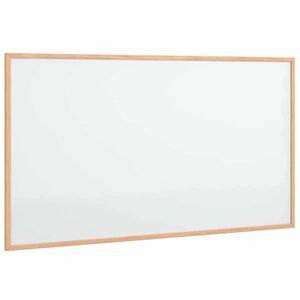 vidaXL Magnetinė balta lenta su pu&scaron;ies masyvo rėmu, 100x55 cm