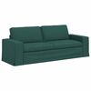 vidaXL Sofa 180cm 2 pcs Tamsiai žalia Metalas
