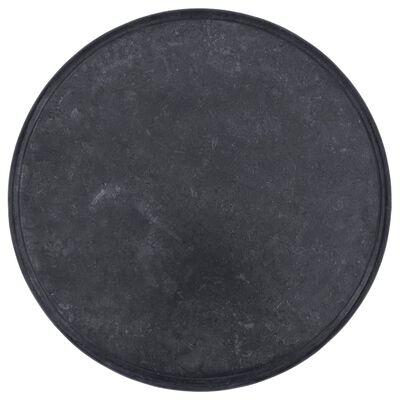 vidaXL Stalviršis, juodos spalvos, skersmuo 60x2,5cm, marmuras