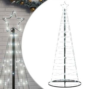 vidaXL LED Kalėdų eglutė 200 LEDs &Scaron;alta Balta 180 cm