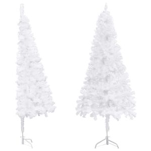 vidaXL Dirbtinė kampinė Kalėdų eglutė, žalia, 240cm, PVC