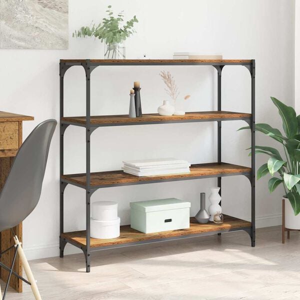 vidaXL Knygų spinta Senovinis medis 100 x 33 x 100 cm