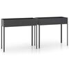 vidaXL Sodo loveliai, 2vnt., antracito, galvanizuotas plienas