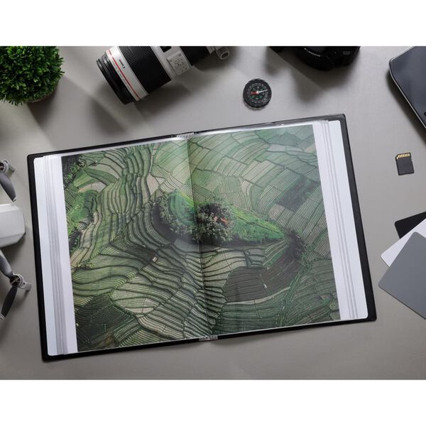 rillstab Aplankas, juodos spalvos, A4 formato, 60 skyrelių