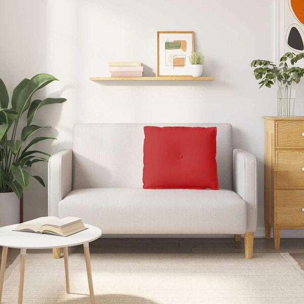 vidaXL Apsaugos Pagalvė Raudona 60 x 19 x 50 cm audinys