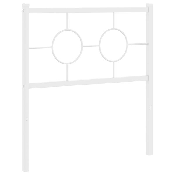 vidaXL Metalinis pakaitinis galvūgalis, baltos spalvos, 80cm