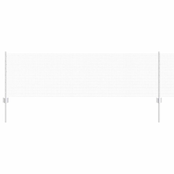 vidaXL Tvora su stulpais Sidabro 0,6 x 10 m Plienas