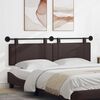 vidaXL Kabantysis galvūgalis Tamsiai rudas 190 x 55 x 5 cm audinys