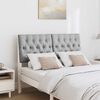 vidaXL Apmušta lovos galvūgalis Šviesiai pilka 120 cm