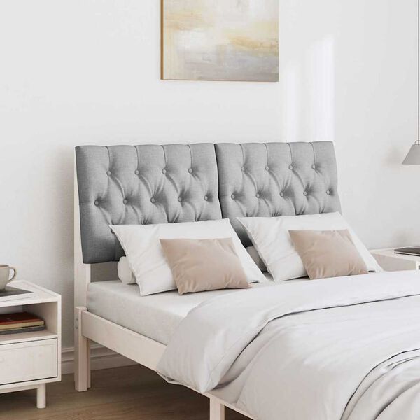 vidaXL Apmušta lovos galvūgalis Šviesiai pilka 120 cm
