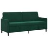 vidaXL Sofa su saugojimo vieta Tamsiai žalia 192 x 78 x 87 cm