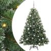 vidaXL Dirbtinė Kalėdų eglutė su 150 LED Žalia 150 cm PE ir PVC
