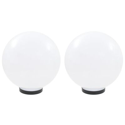 vidaXL LED lempos, rutulio formos, 2vnt., sferinės, 30cm, PMMA