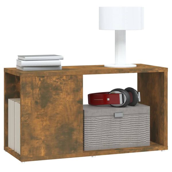 vidaXL Televizoriaus spintelė, dūminio ąžuolo, 60x24x32cm, mediena