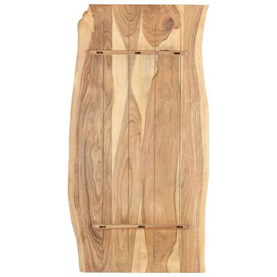 vidaXL Stalviršis, 118x(50-60)x2,5cm, akacijos medienos masyvas