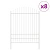 vidaXL Sodo tvora WOERDEN 8 vnt. 170 x 225 cm Balta