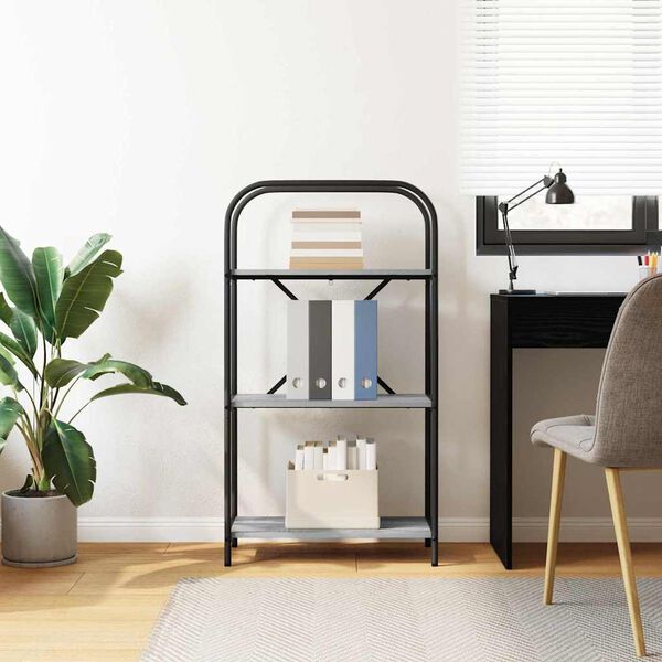 vidaXL Knygų lentyna Pilkas Sonoma 60 x 30 x 109 cm Apdirbta mediena