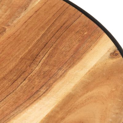 vidaXL Kavos staliukas, juodas, 68x68x36cm, akacijos medienos masyvas