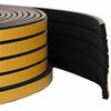 vidaXL Savipolimerinis langų sandariklis Juoda 15 x 8 mm 12 m