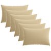 vidaXL Pagalvėlės užvalkalas 6 pcs HEERLEN Smėlio 50 x 75 cm