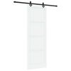 vidaXL Slankios durys Balta ir juoda 83 x 232 cm