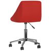 vidaXL Pasukama biuro kėdė, raudonojo vyno spalvos, dirbtinė oda