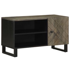 vidaXL Televizoriaus spintelė, juoda, 80x33x46cm, mango masyvas